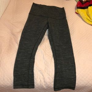 Greenish/Grayish Lululemon HighRise Capri Leggings